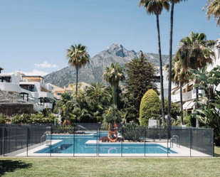 Exterior view of Planta baja for sale in Marbella  with Air Conditioner and Terrace