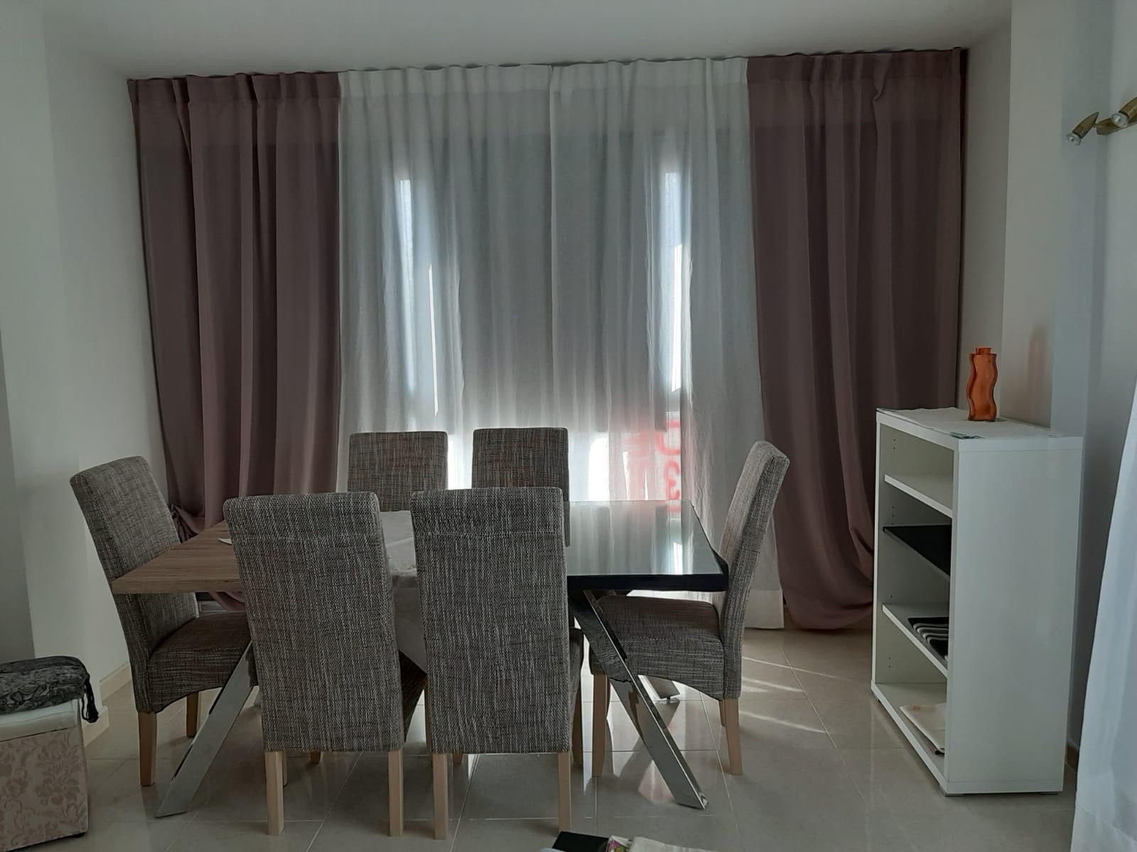Menjador de Dúplex de lloguer en Almenara amb Aire condicionat, Terrassa i Moblat