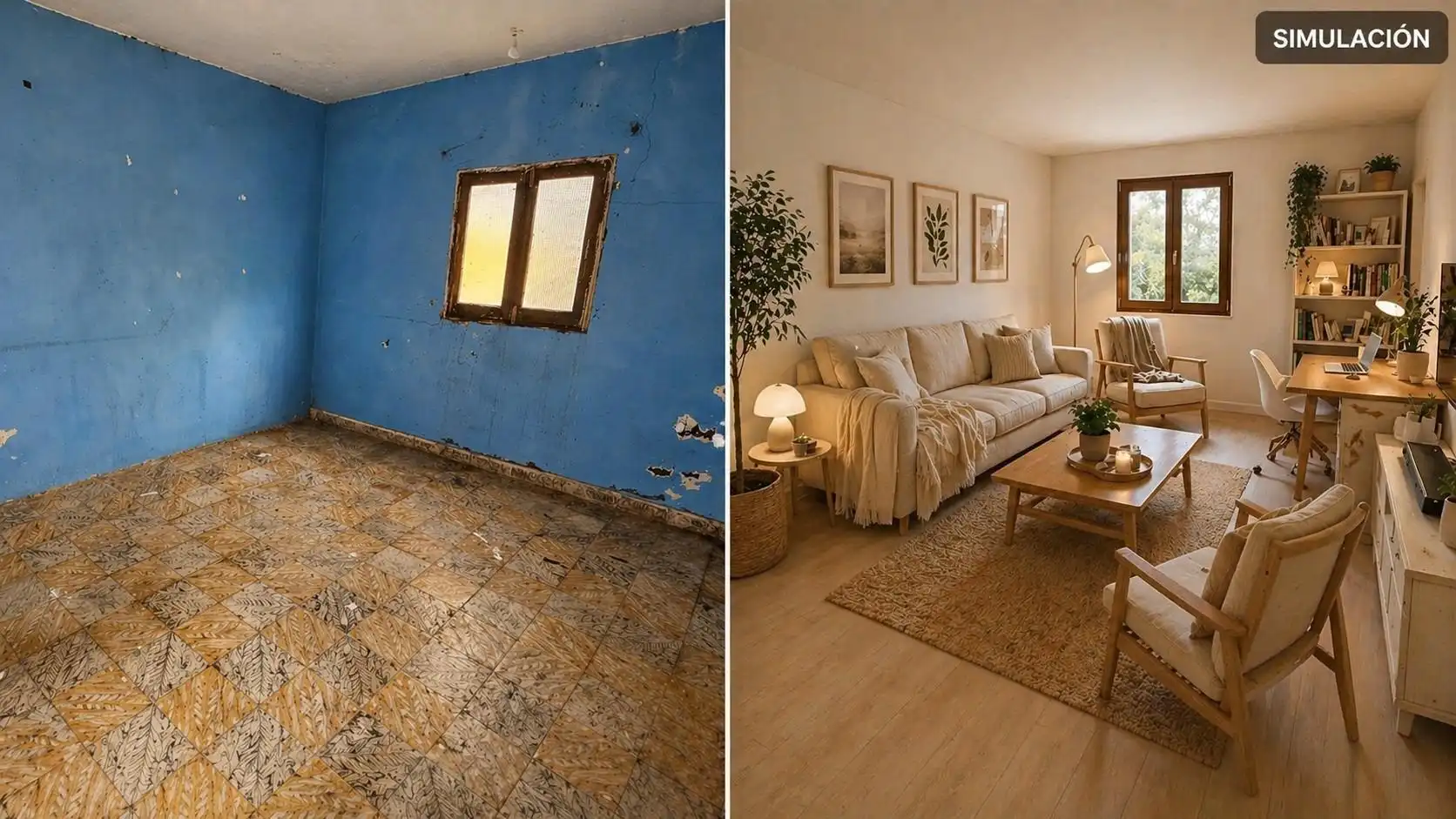 Sala de estar de Casa adosada en venta en Santa Brígida
