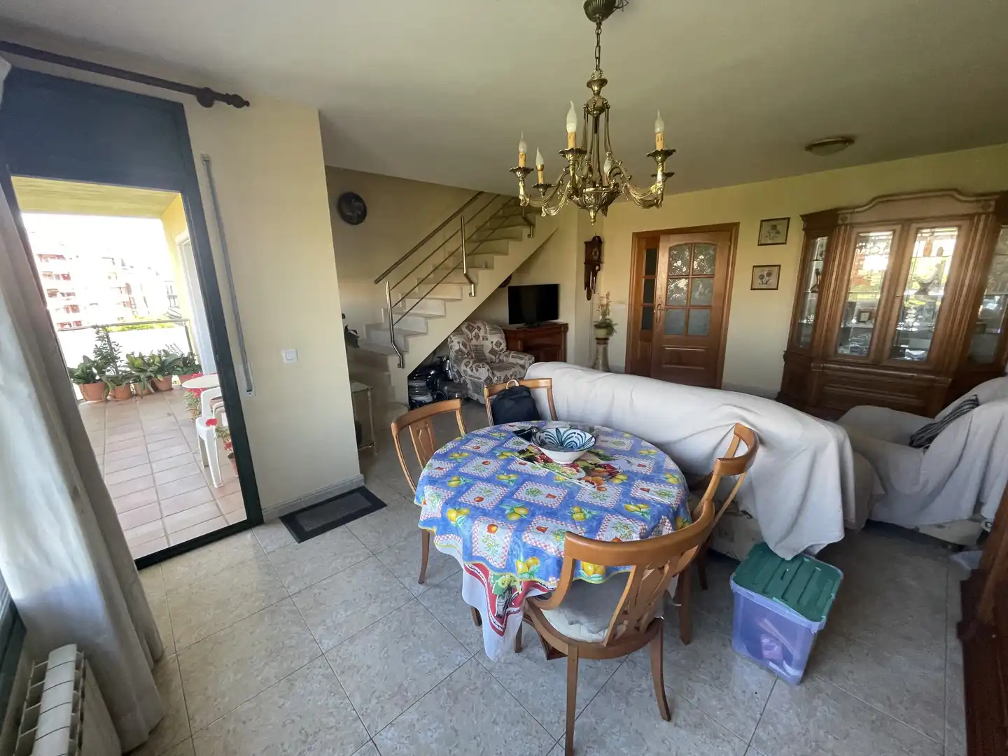 Menjador de Dúplex en venda en Girona amb Calefacció i Terrassa