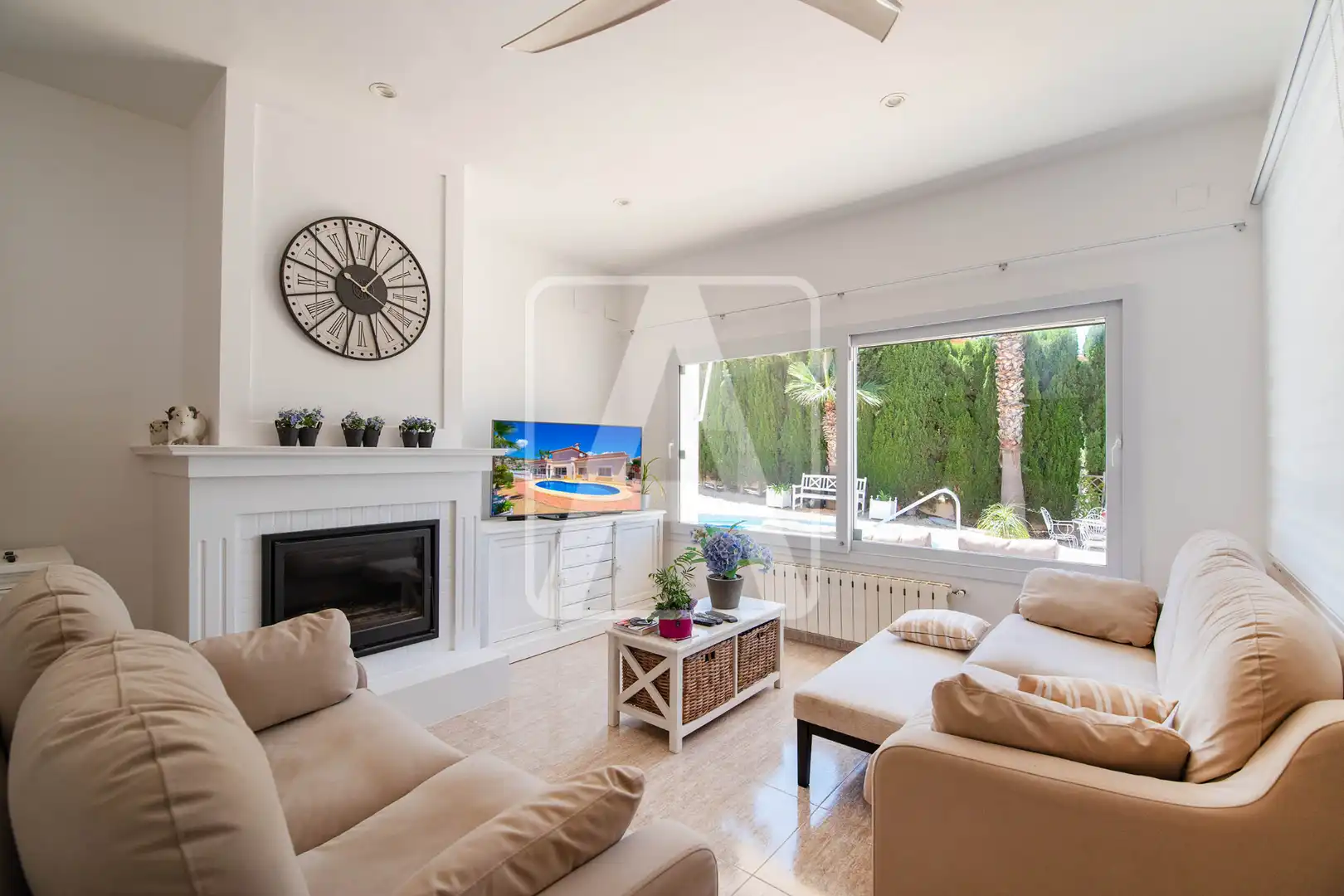 Sala de estar de Casa o chalet en venta en Calpe / Calp con Aire acondicionado, Calefacción y Jardín privado