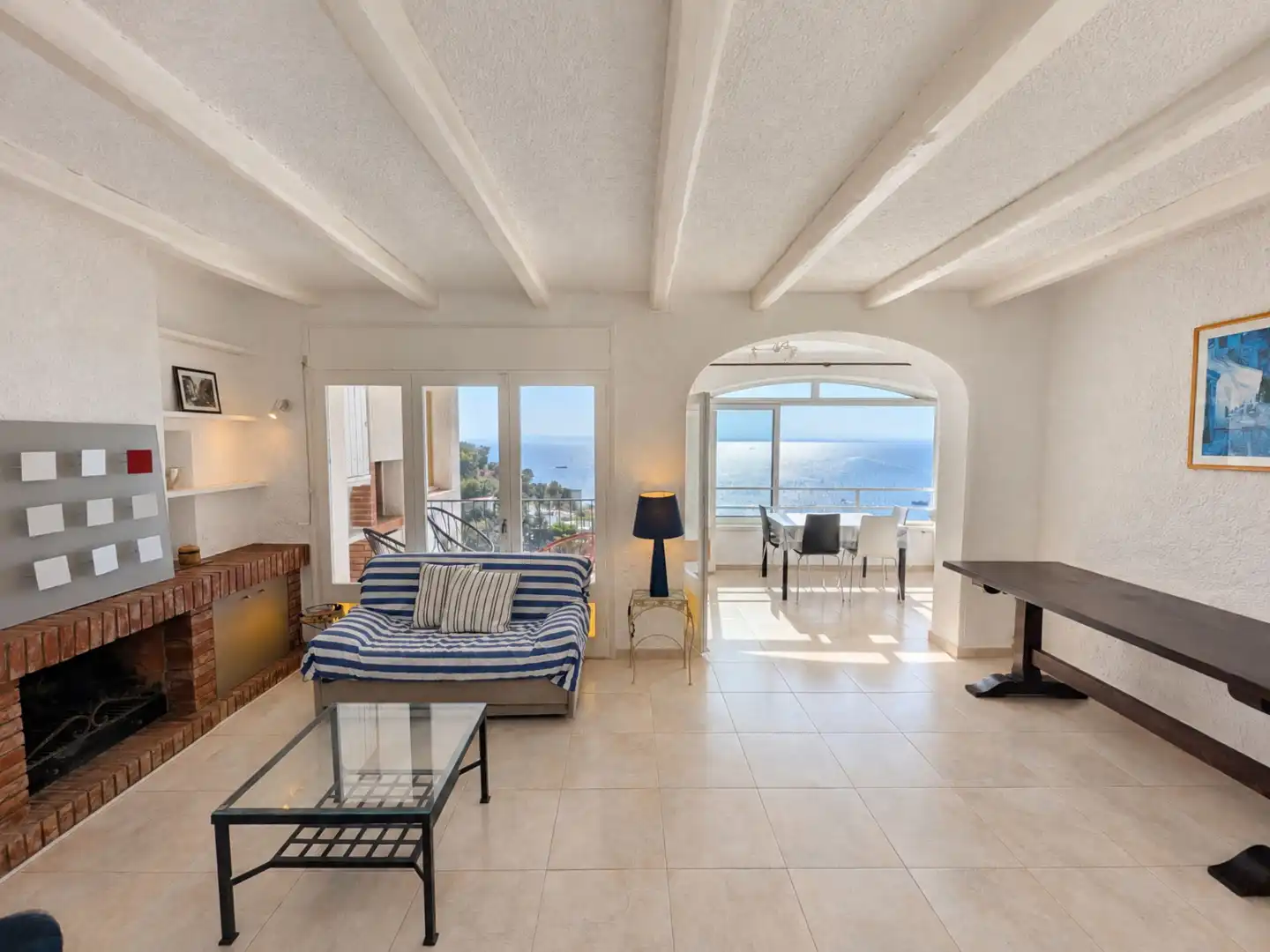Living room of Flat for sale in Roses  with Heating and Terrace