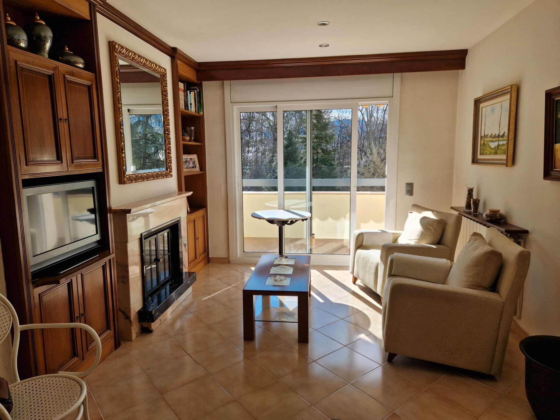 Living room of Flat for sale in Olot  with Heating, Storage room and Oven