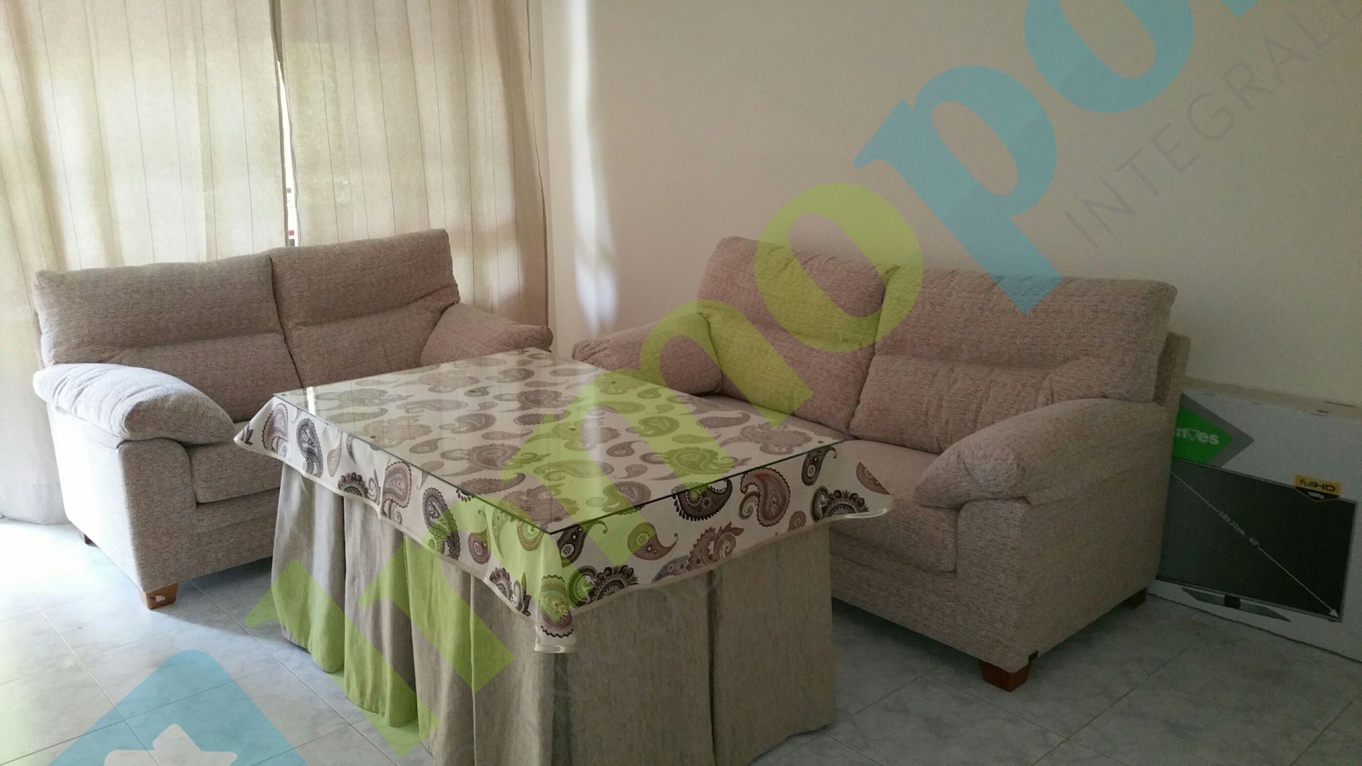 Living room of Flat to rent in Badajoz Capital  with Air Conditioner, Heating and Terrace