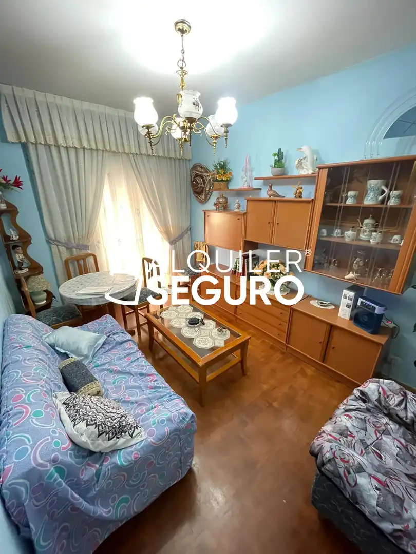 Living room of Flat for rent in Madrid  with Terrace and Furnished