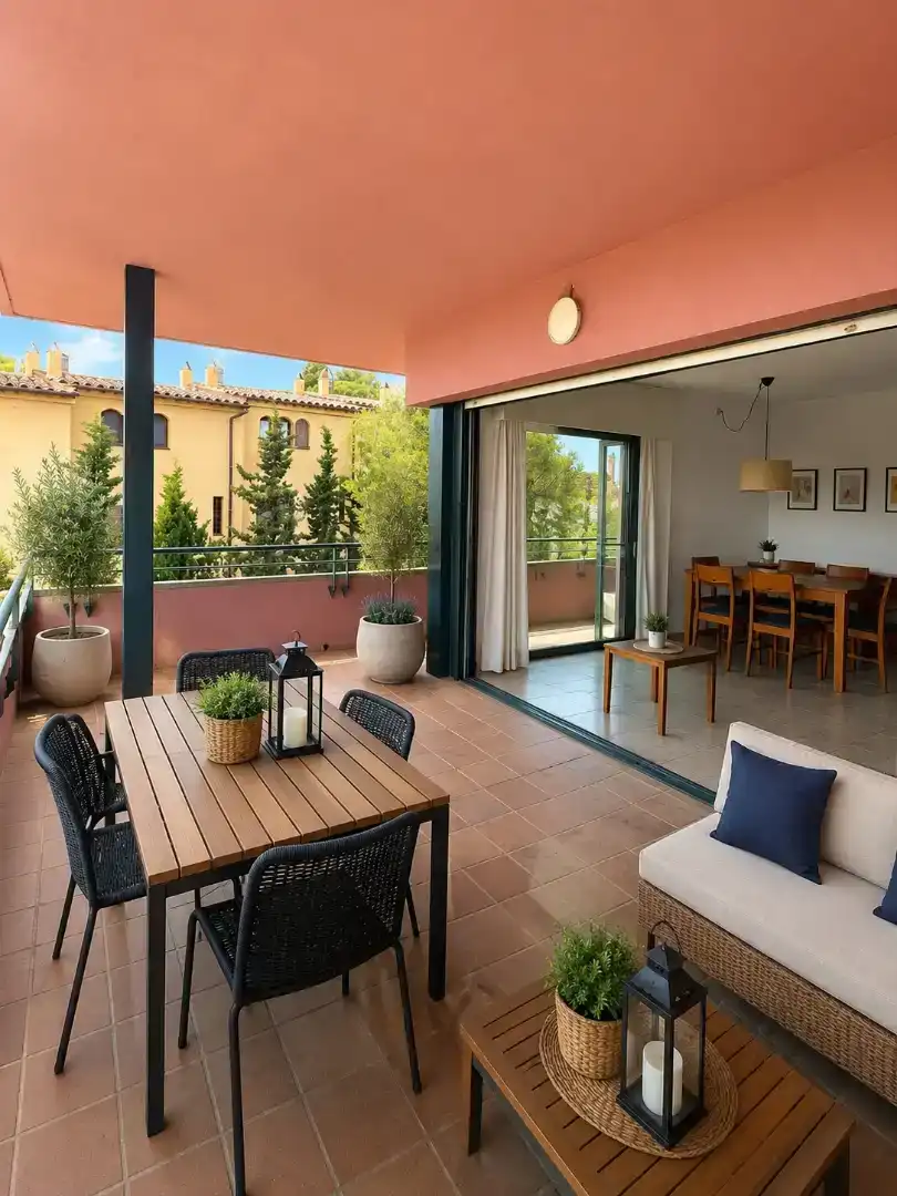 Terrasse von Wohnung zur Miete in Palafrugell