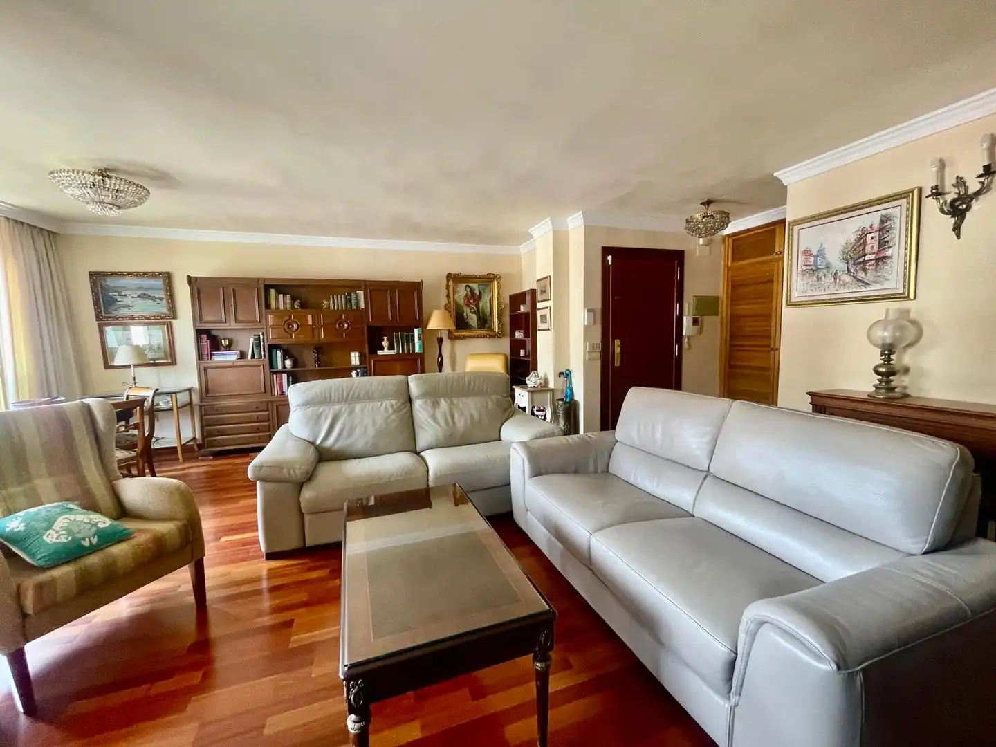 Sala de estar de Piso en venta en Málaga con Aire acondicionado y Terraza