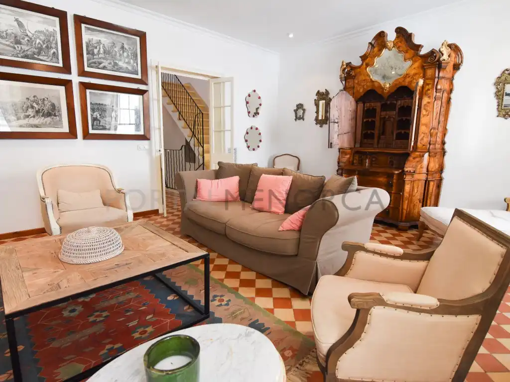 Sala de estar de Casa o chalet en venta en Maó - Mahón con Aire acondicionado y Terraza