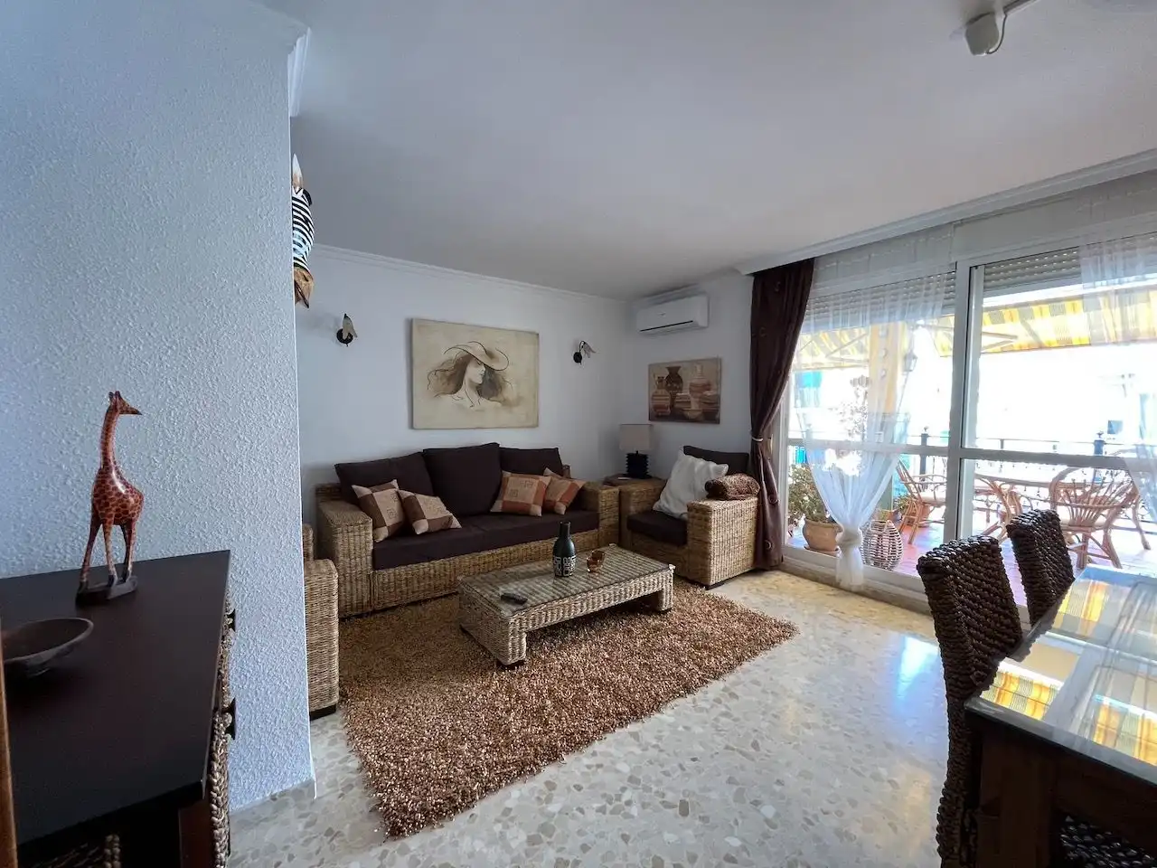 Sala de estar de Ático de alquiler en Vélez-Málaga con Aire acondicionado, Calefacción y Terraza