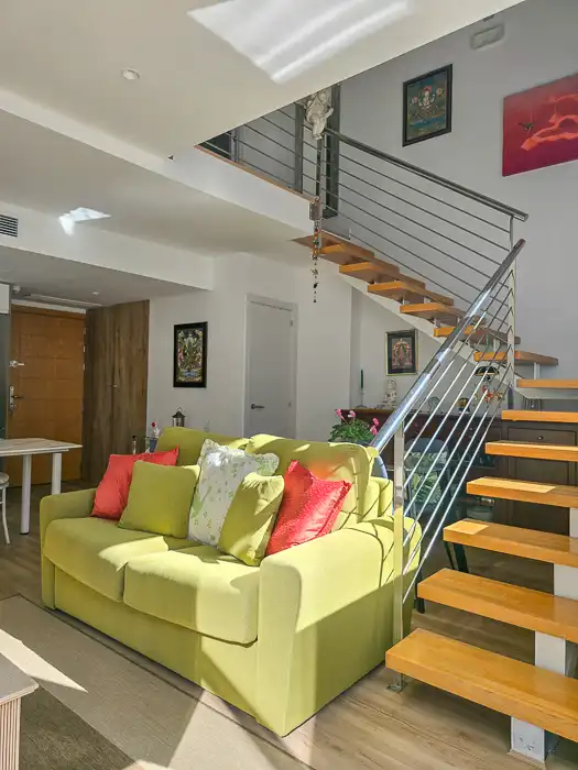 Sala de estar de Loft en venta en San Sebastián de los Reyes con Aire acondicionado, Calefacción y Terraza