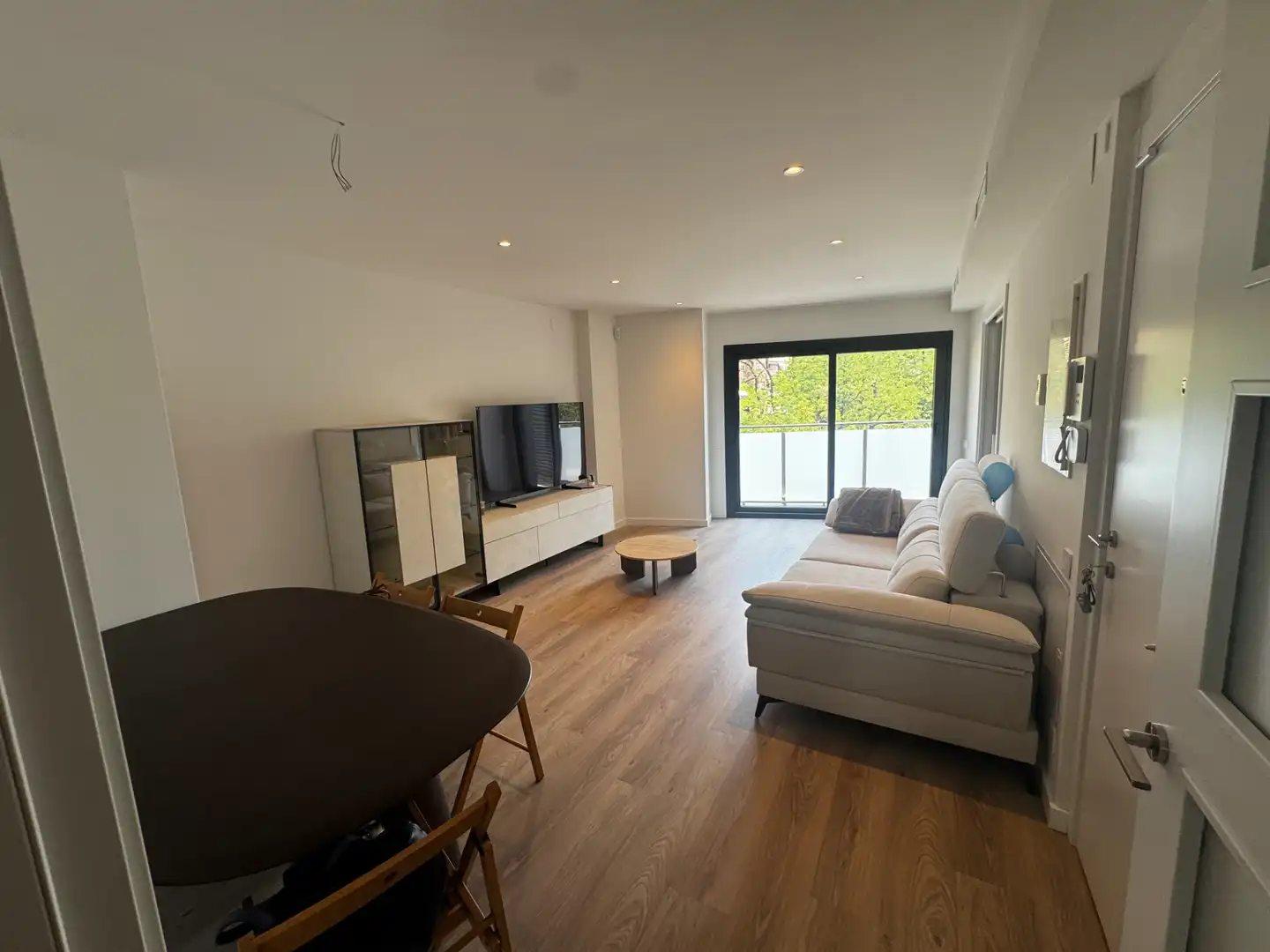 Living room of Flat for rent in Mollet del Vallès  with Air Conditioner, Heating and Parquet flooring