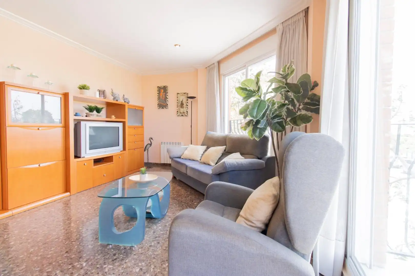 Living room of Flat for sale in Albuixech  with Air Conditioner, Heating and Balcony
