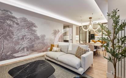 Living room of Flat for sale in  Madrid Capital  with Air Conditioner, Heating and Furnished