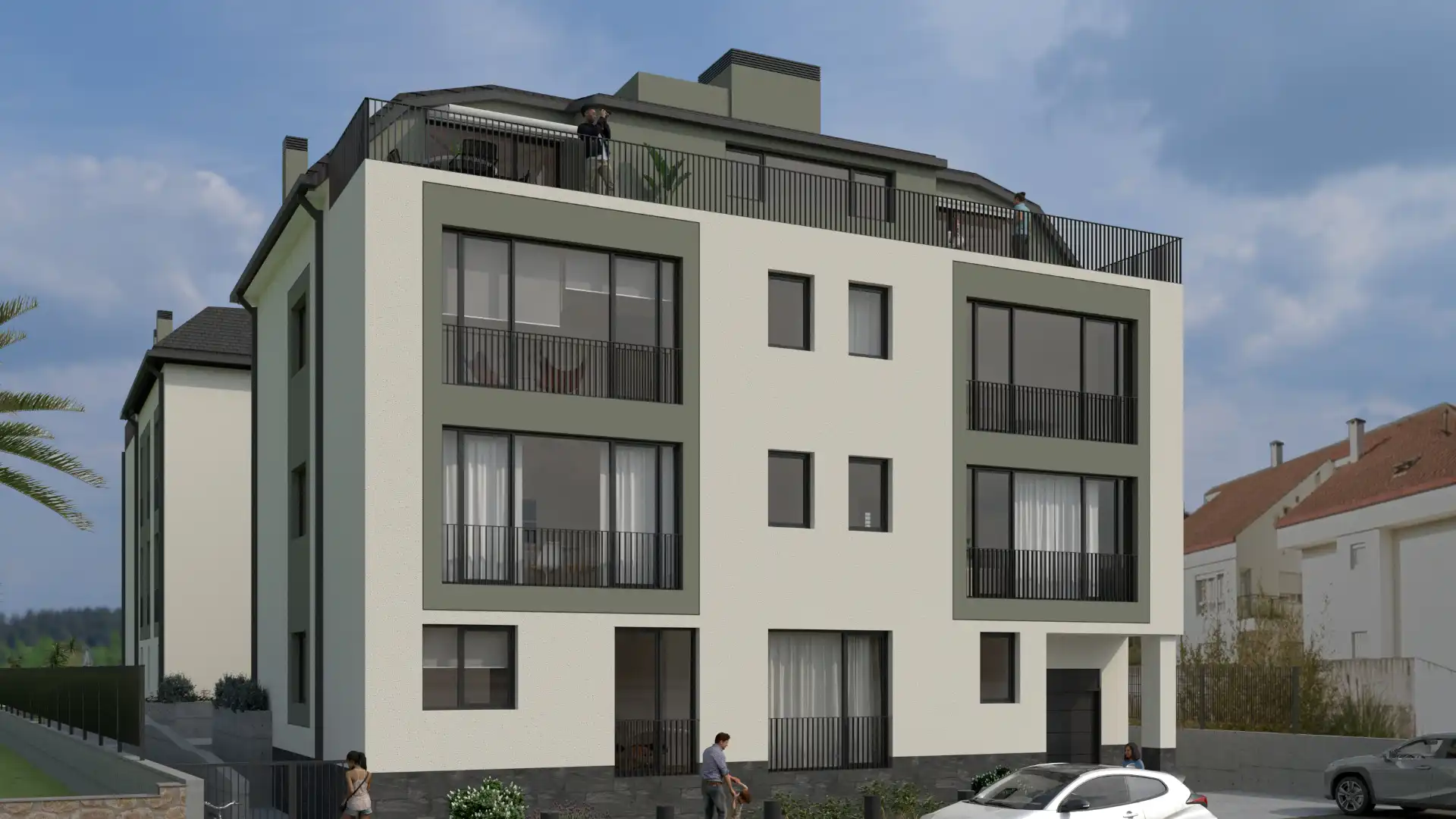 Vista exterior de Piso en venta en Miño con Calefacción, Trastero y Horno