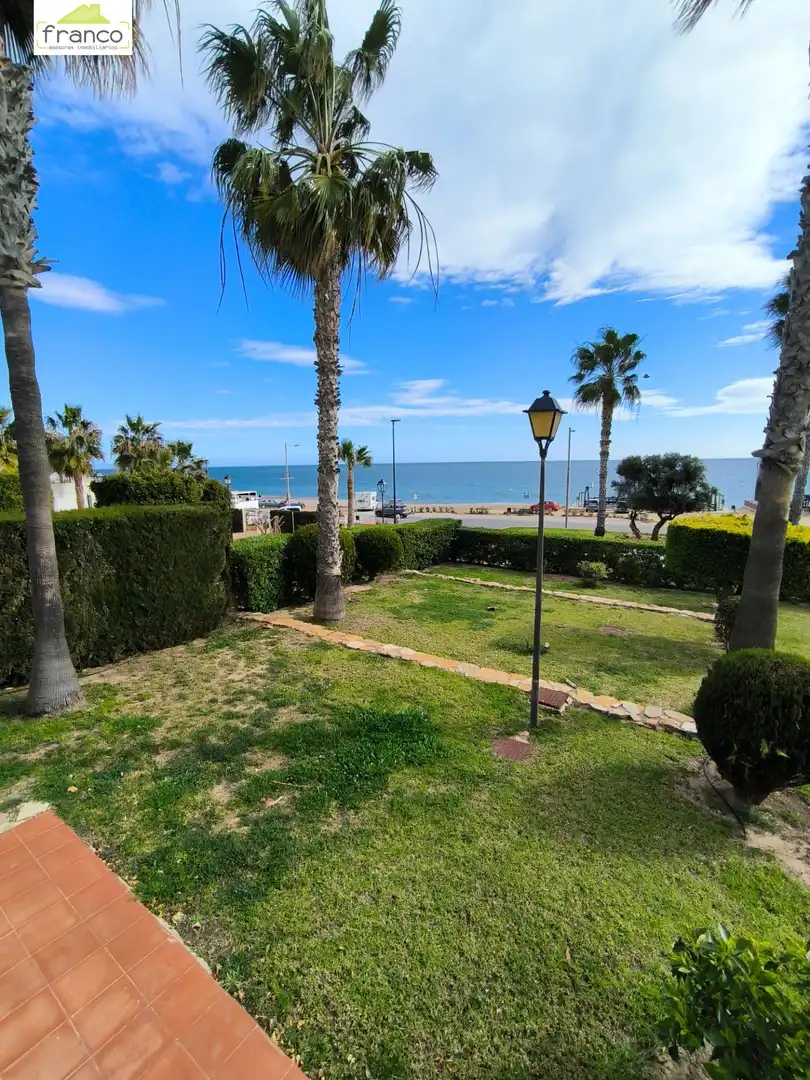 Garten von Einfamilien-Reihenhaus zur Miete in Mojácar mit Privatgarten, Terrasse und Abstellraum