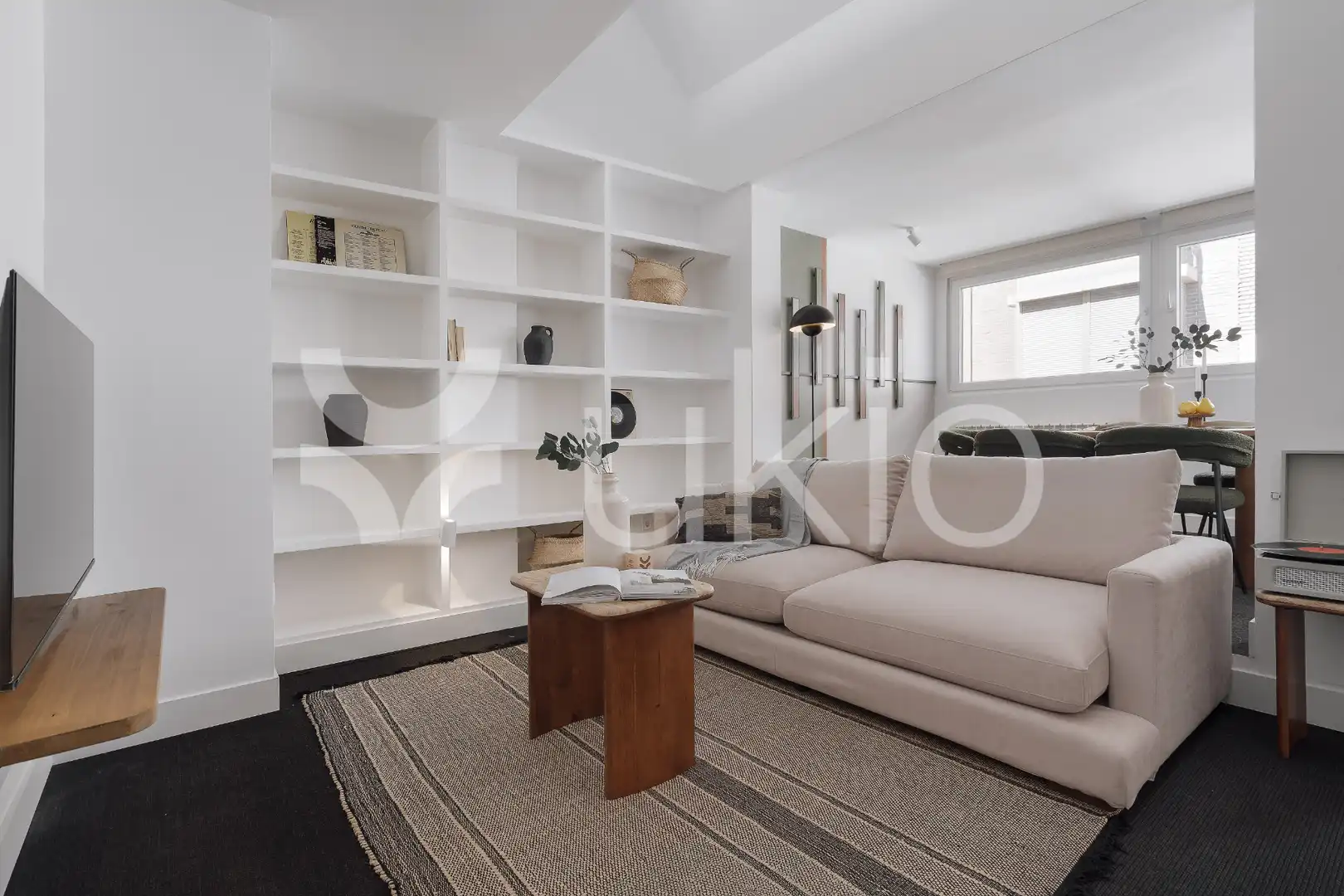 Sala de estar de Apartamento de alquiler en Madrid con Aire acondicionado, Calefacción y Terraza