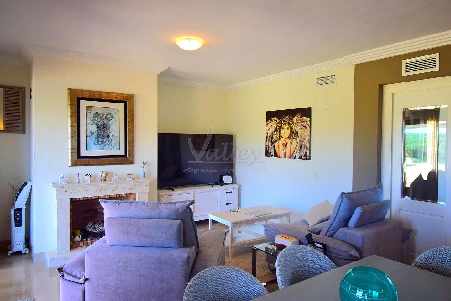 Sala d'estar de Àtic en venda en Sotogrande amb Aire condicionat, Terrassa i Traster