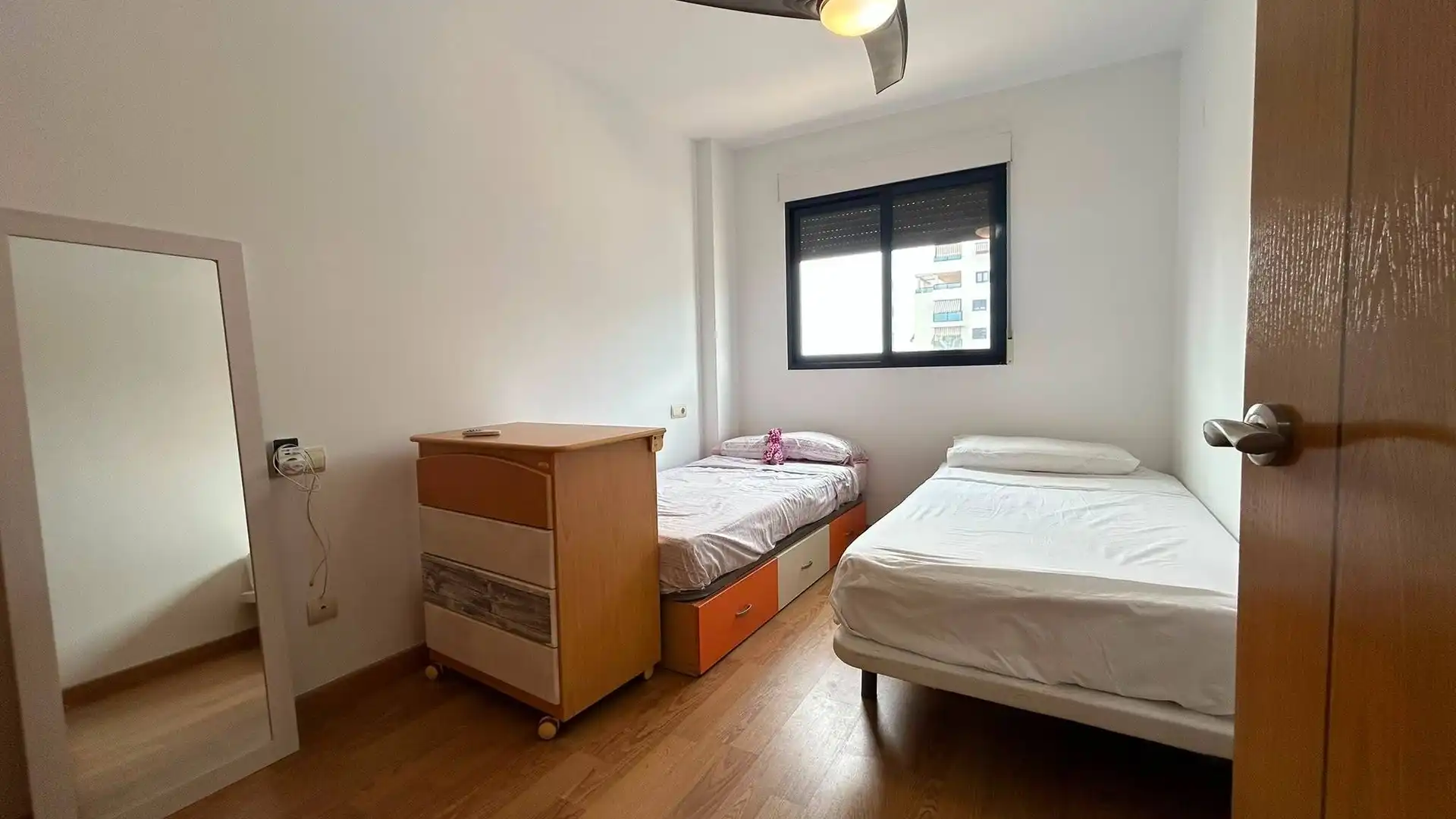 Schlafzimmer von Wohnungen zur Miete in La Pobla de Farnals mit Klimaanlage, Heizung und Terrasse