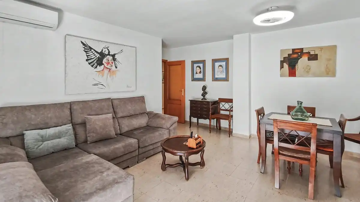 Living room of Flat for sale in Dénia  with Air Conditioner, Heating and Terrace
