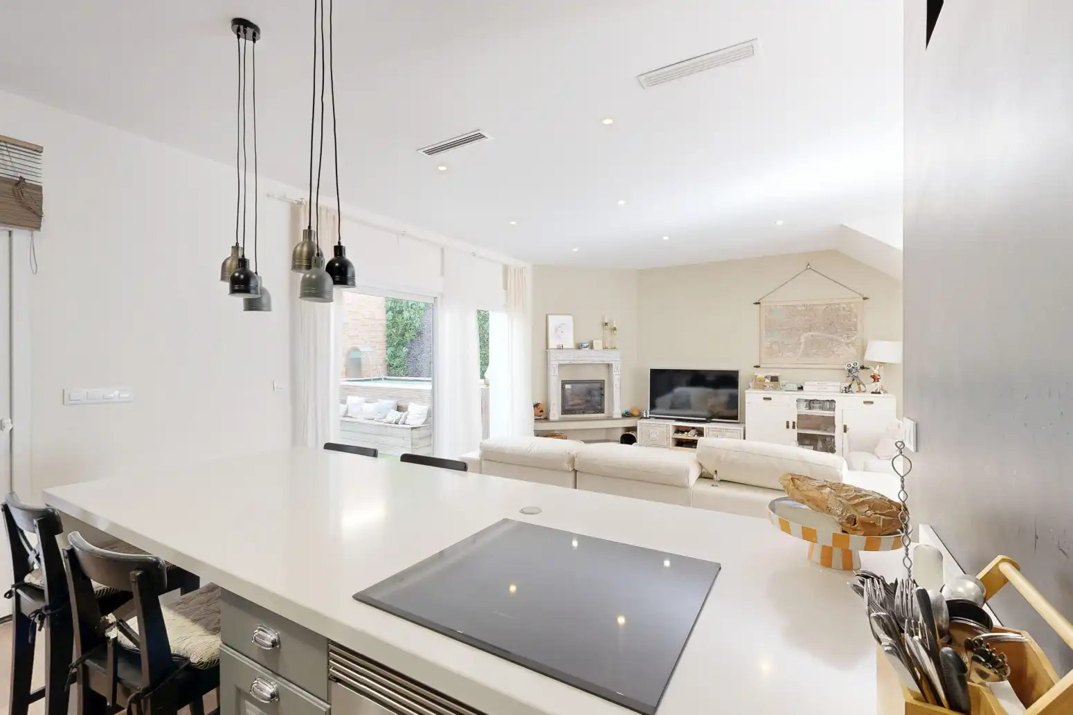 Kitchen of Houses for sale in Cartagena  with Air Conditioner, Parquet flooring and Terrace