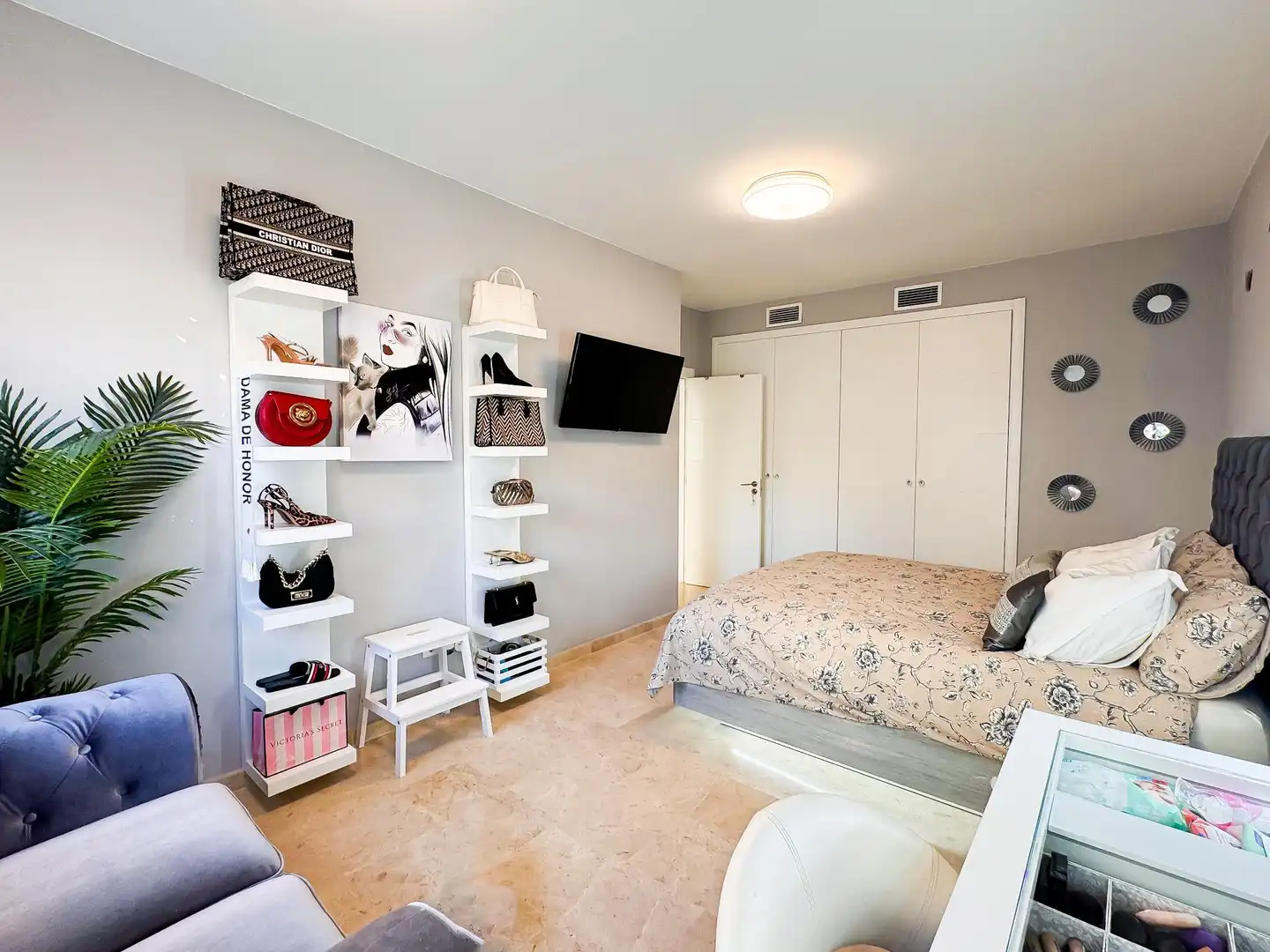Bedroom of Houses for sale in Santiago del Teide  with Air Conditioner, Private garden and Terrace