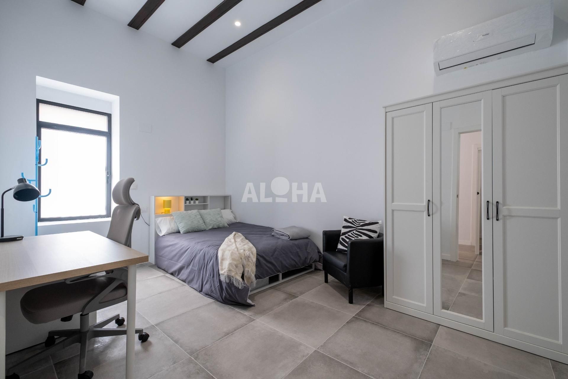 Bedroom of Apartment to rent in Moncada  with Air Conditioner, Heating and Terrace
