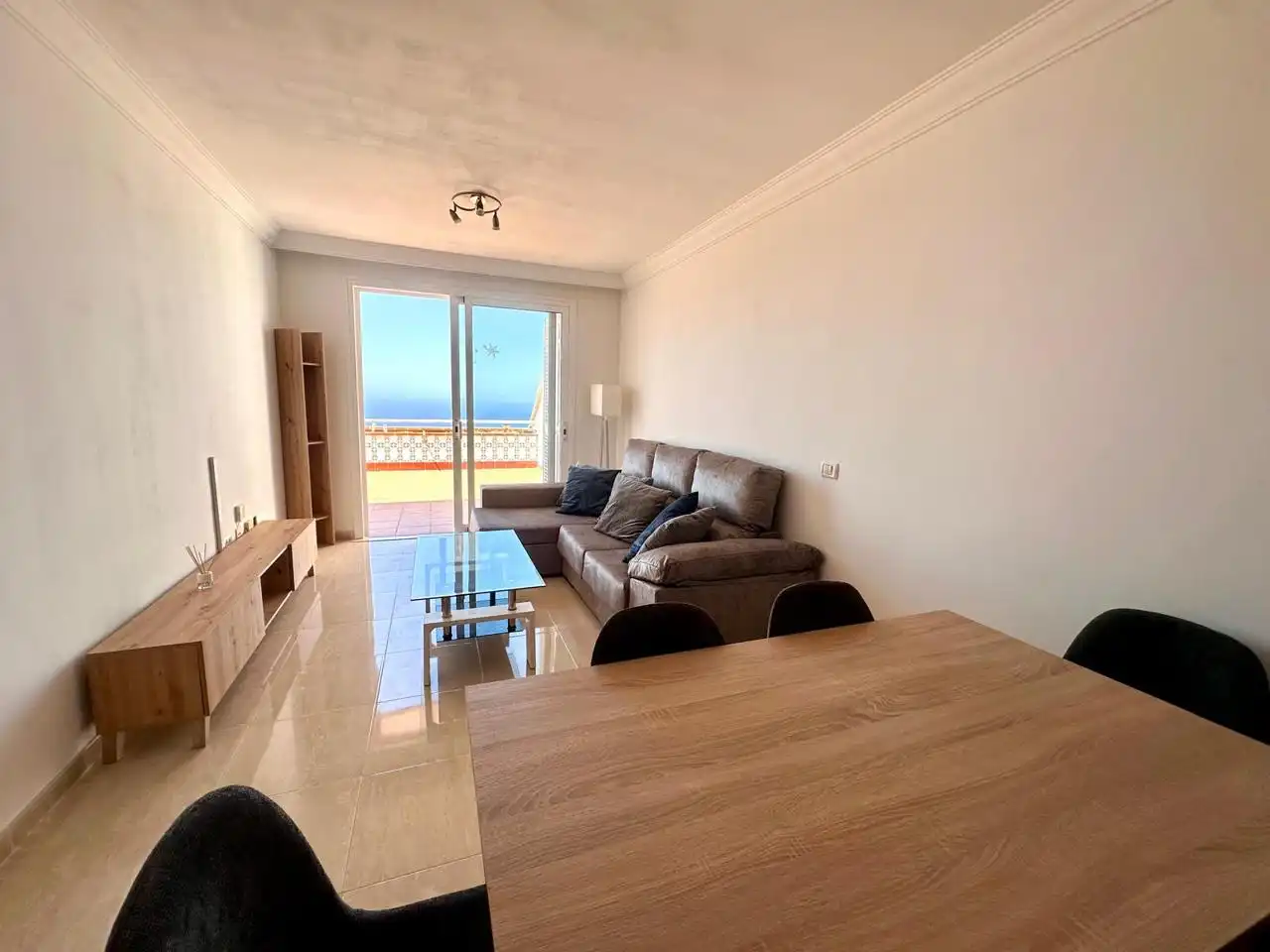 Wohnzimmer von Wohnung zur Miete in Adeje mit Terrasse, Möbliert und Gemeinschaftspool