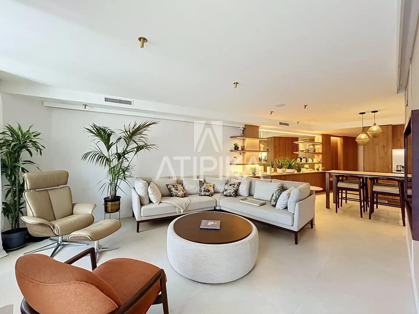 Living room of Flat for rent in Barcelona  with Air Conditioner, Terrace and Furnished