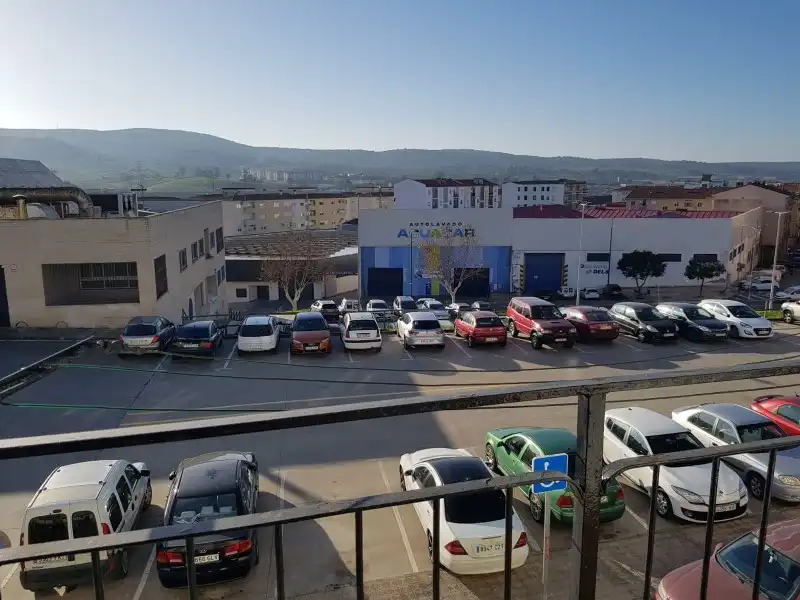 Parking of Flat for sale in Plasencia  with Air Conditioner and Private garden