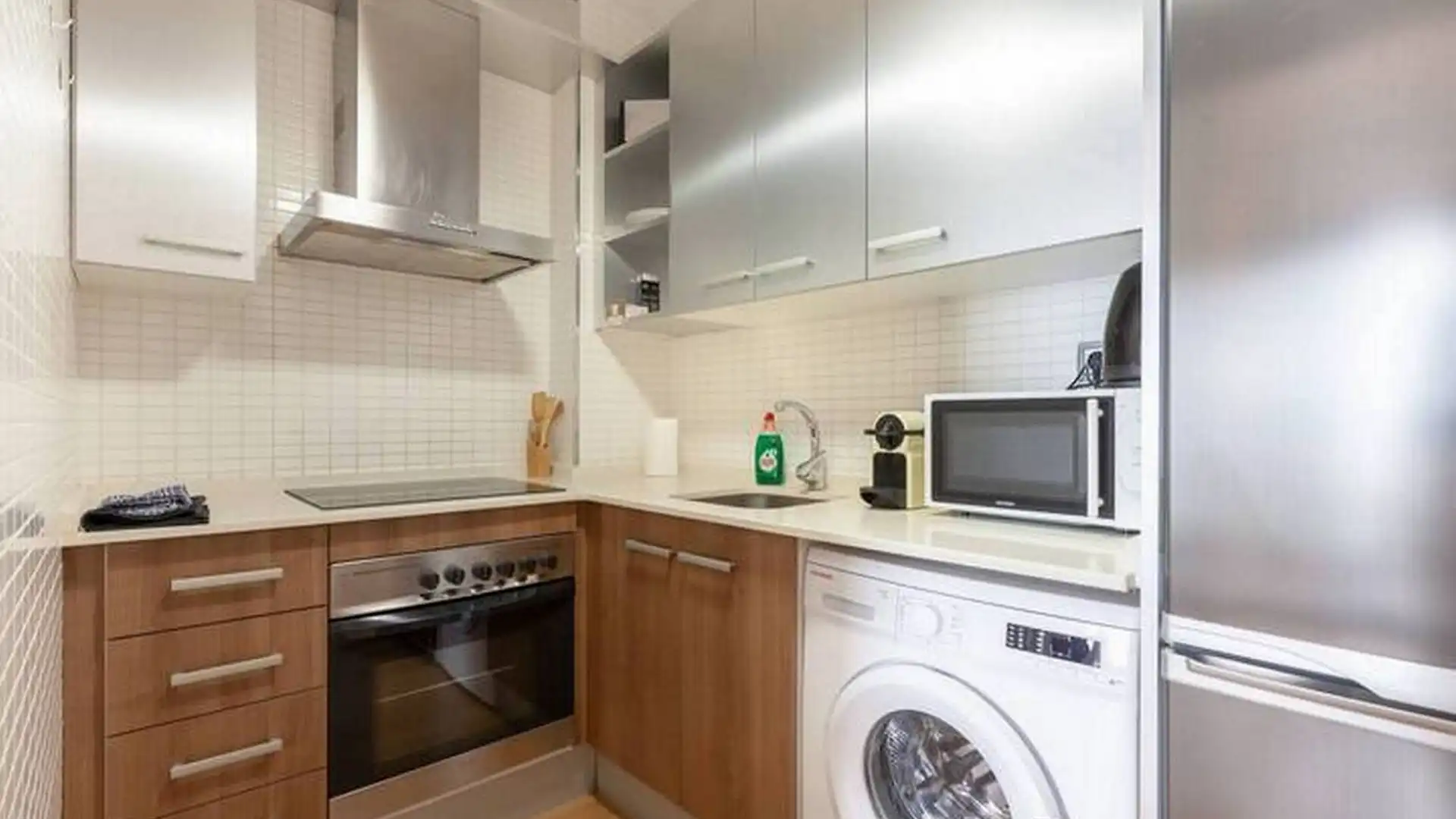 Kitchen of Apartments for rent in  Tarragona Capital  with Air Conditioner, Heating and Private garden