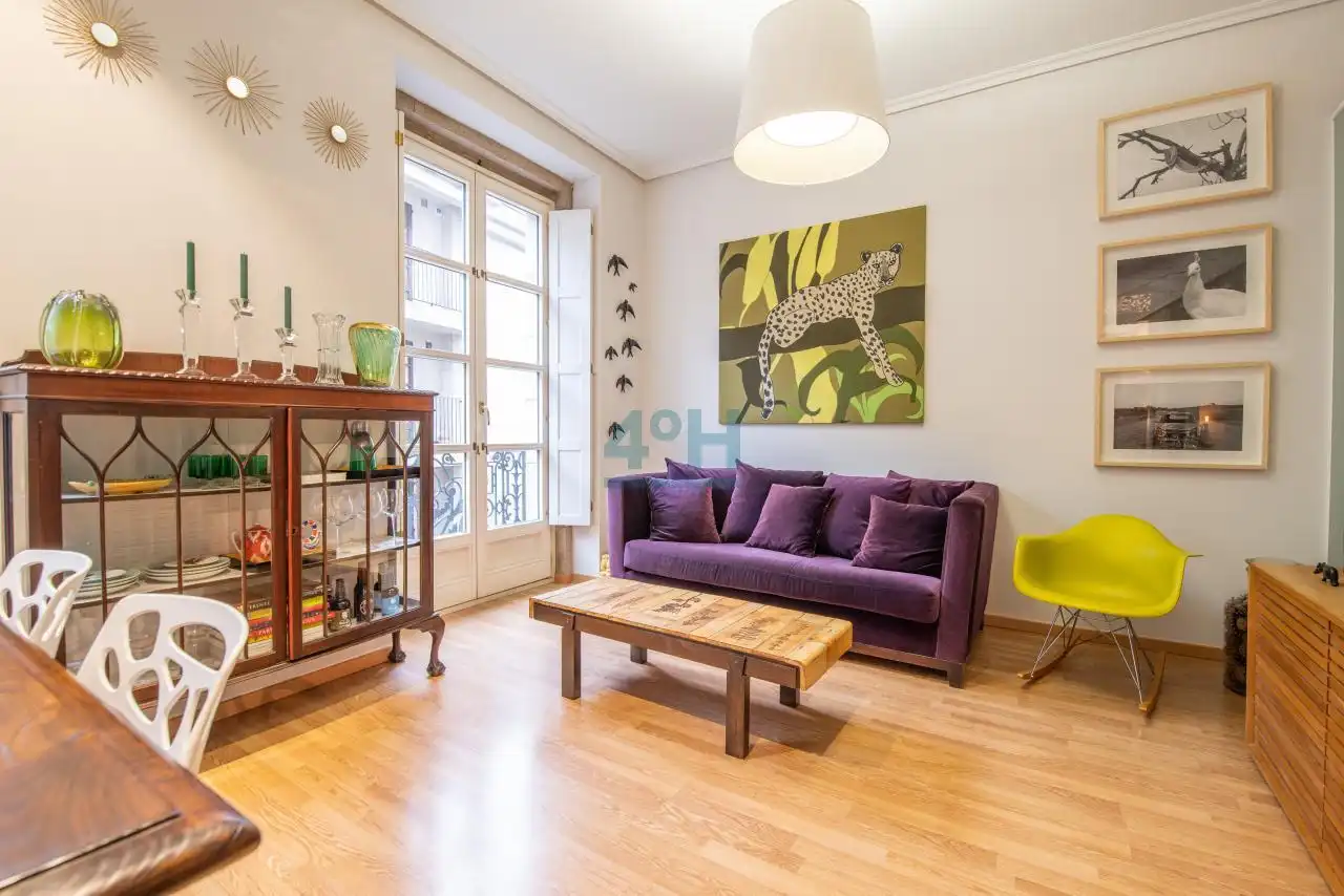 Living room of Apartments for rent in Ourense Capital   with Heating, Furnished and Balcony