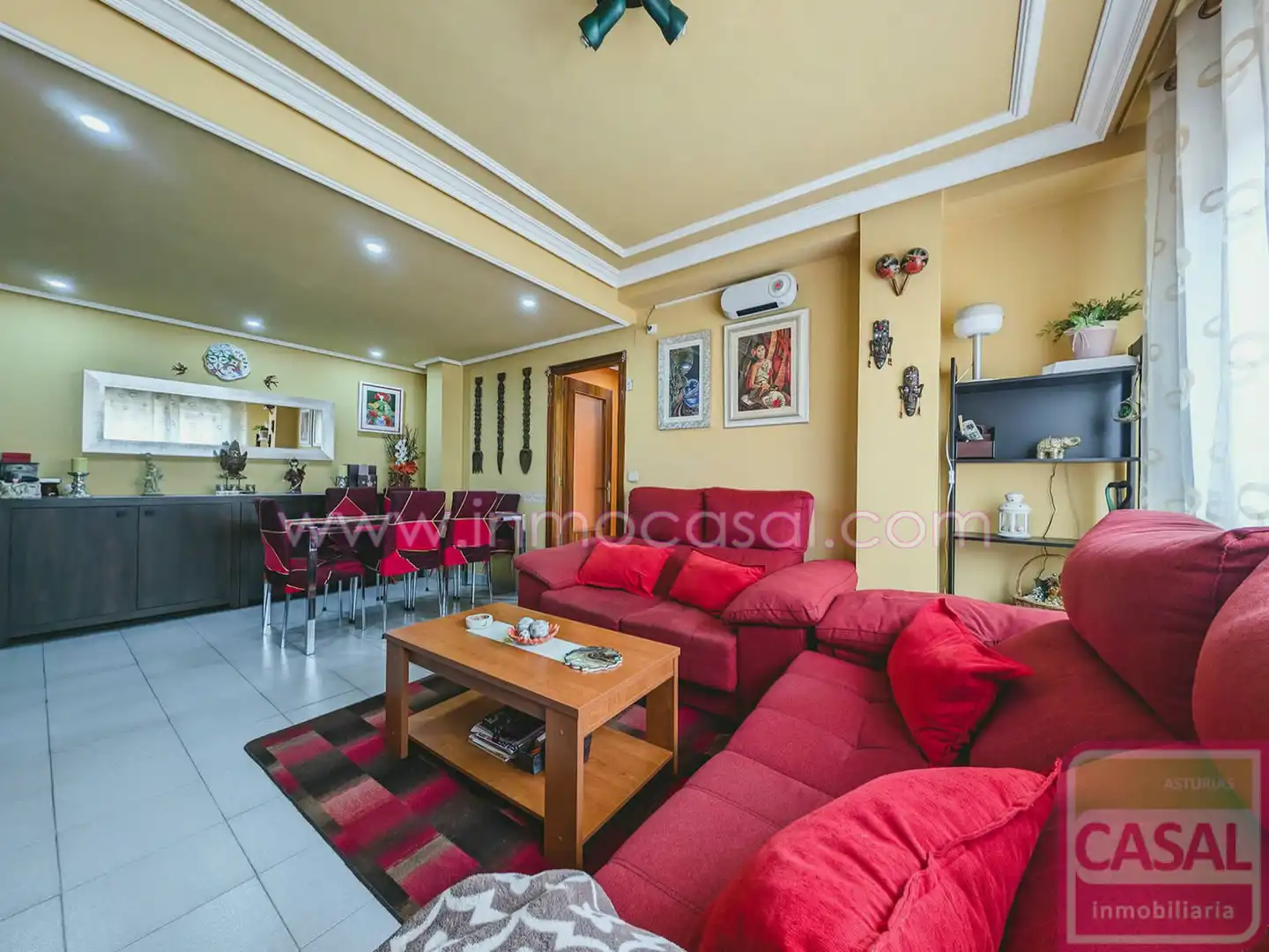 Living room of Flat for sale in Langreo  with Heating, Storage room and Furnished
