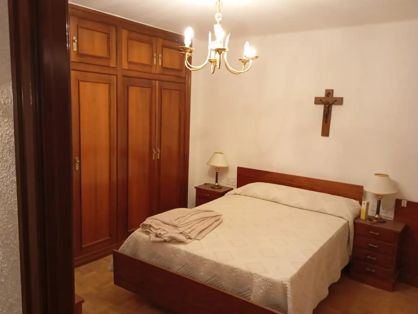 Schlafzimmer von Wohnung zum Verkauf in Alhama de Aragón mit Heizung, Privatgarten und Parkett