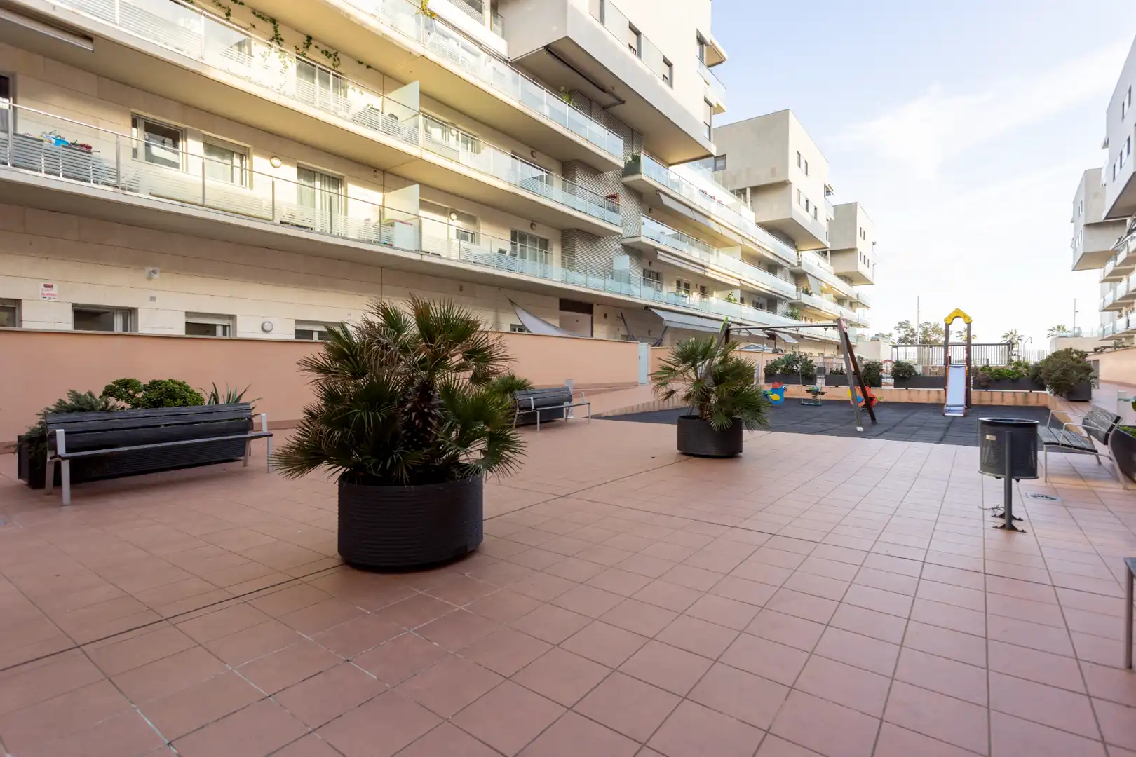 Terrace of Flat for rent in Badalona  with Air Conditioner, Heating and Terrace