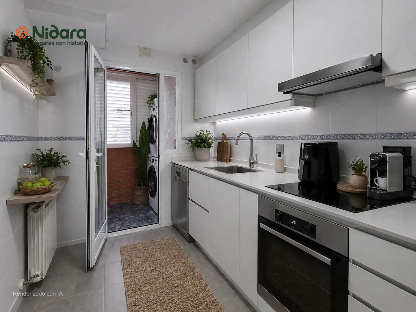 Kitchen of Flat for sale in Mollet del Vallès  with Air Conditioner, Heating and Parquet flooring