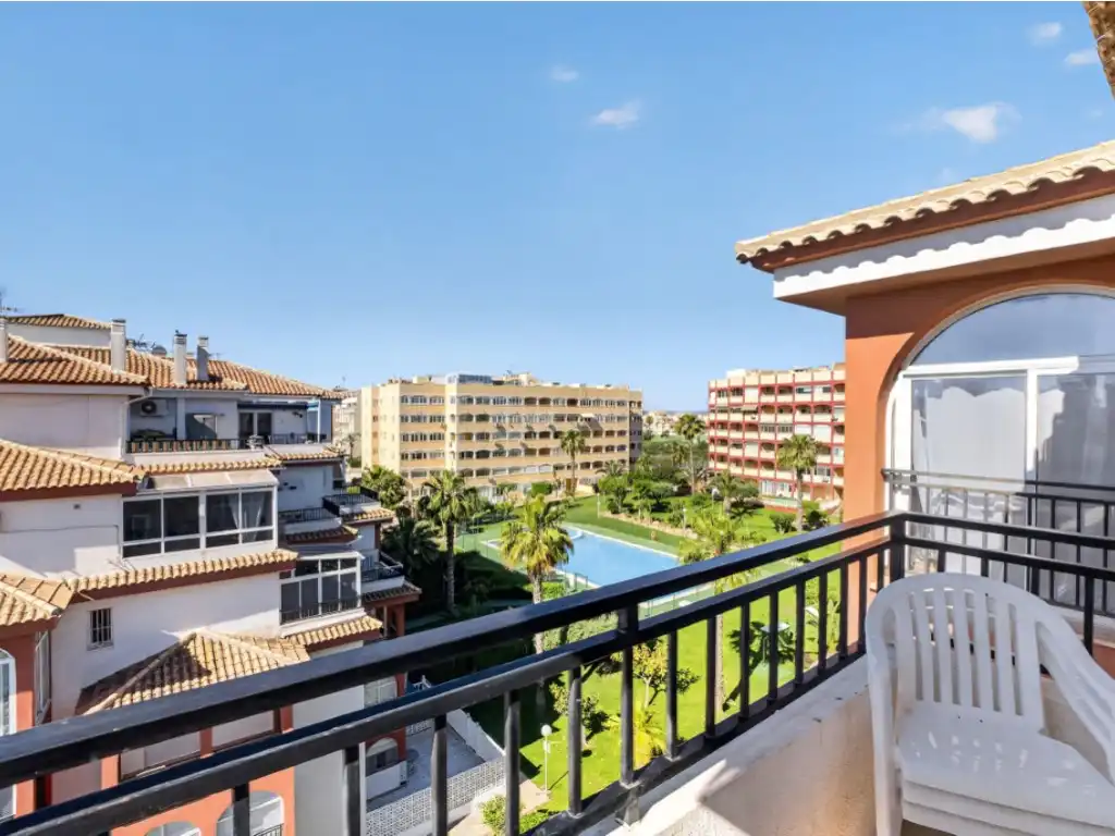 Balcony of Attic for sale in Torrevieja  with Air Conditioner, Washing machine and Community pool