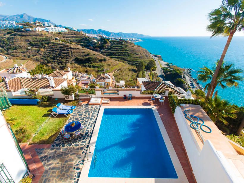 Jardí de Casa o xalet de lloguer en Torrox amb Aire condicionat, Calefacció i Jardí privat