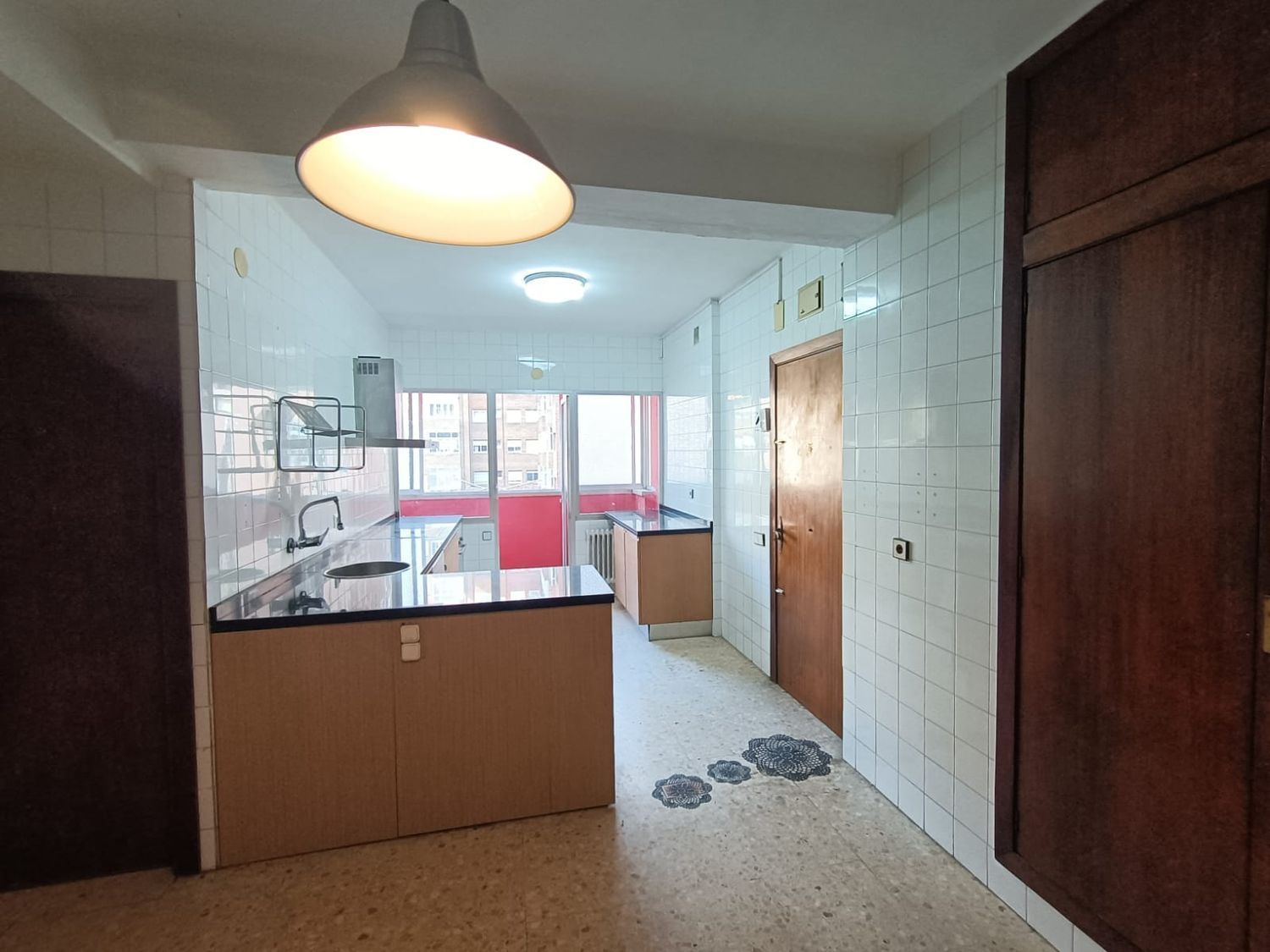 Kitchen of Flat for sale in Oviedo   with Heating, Terrace and Storage room