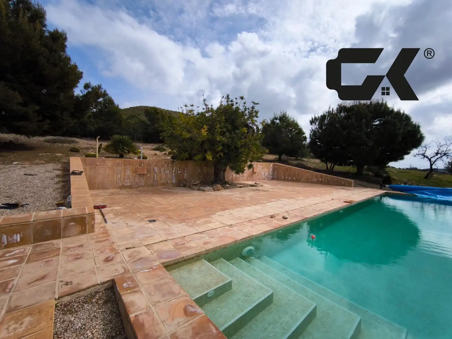 Piscina de Finca rústica en venda en Mazarrón amb Terrassa, Piscina i Moblat