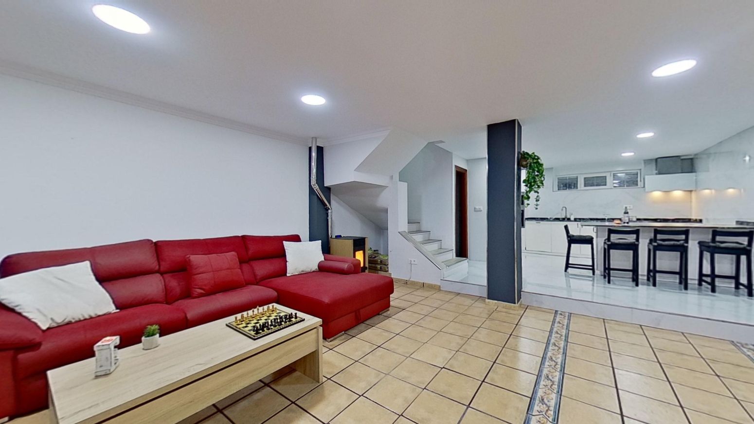 Living room of Single-family semi-detached for sale in Polanco  with Balcony