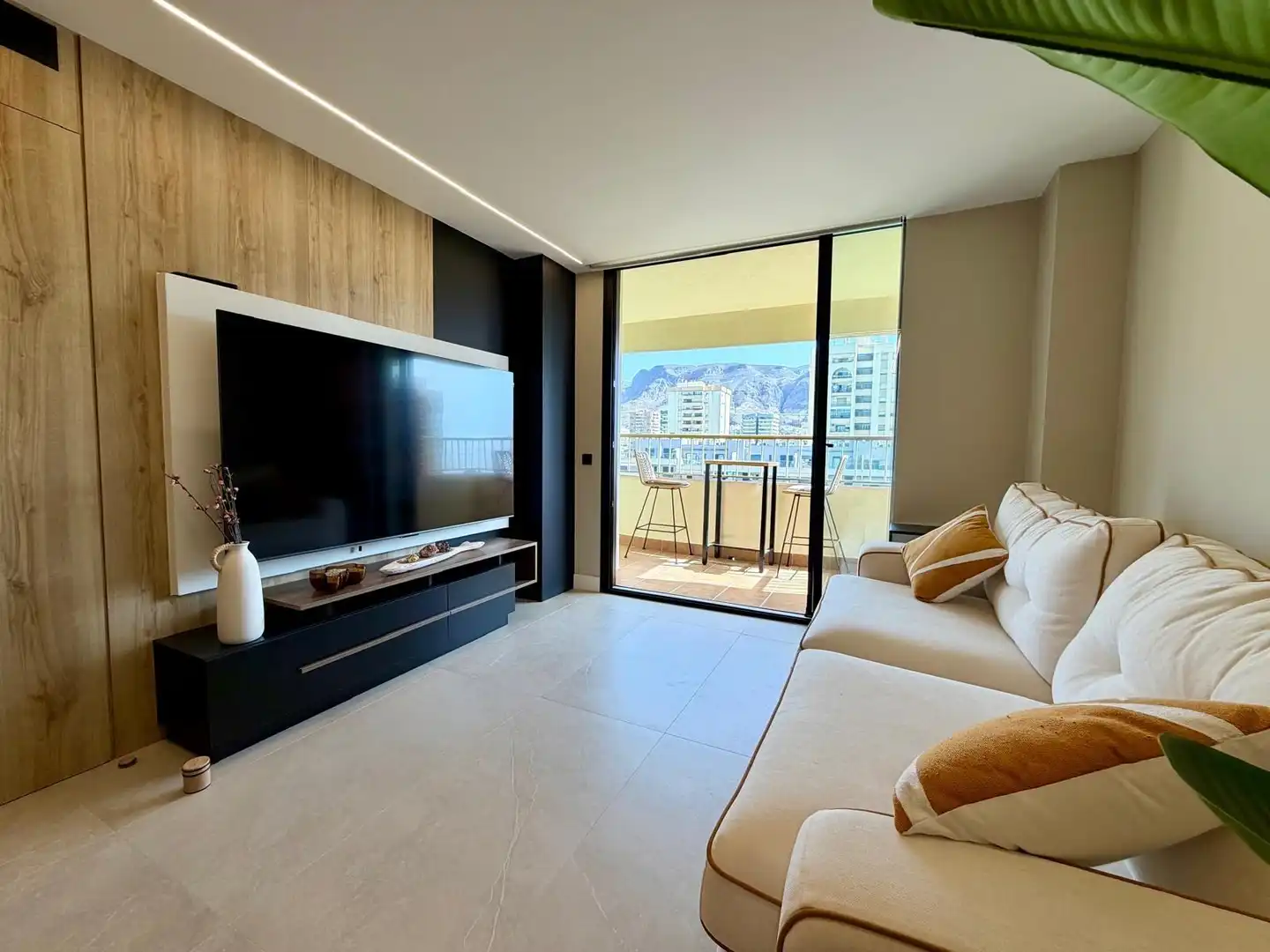 Living room of Flat for rent in Roquetas de Mar  with Air Conditioner, Heating and Terrace