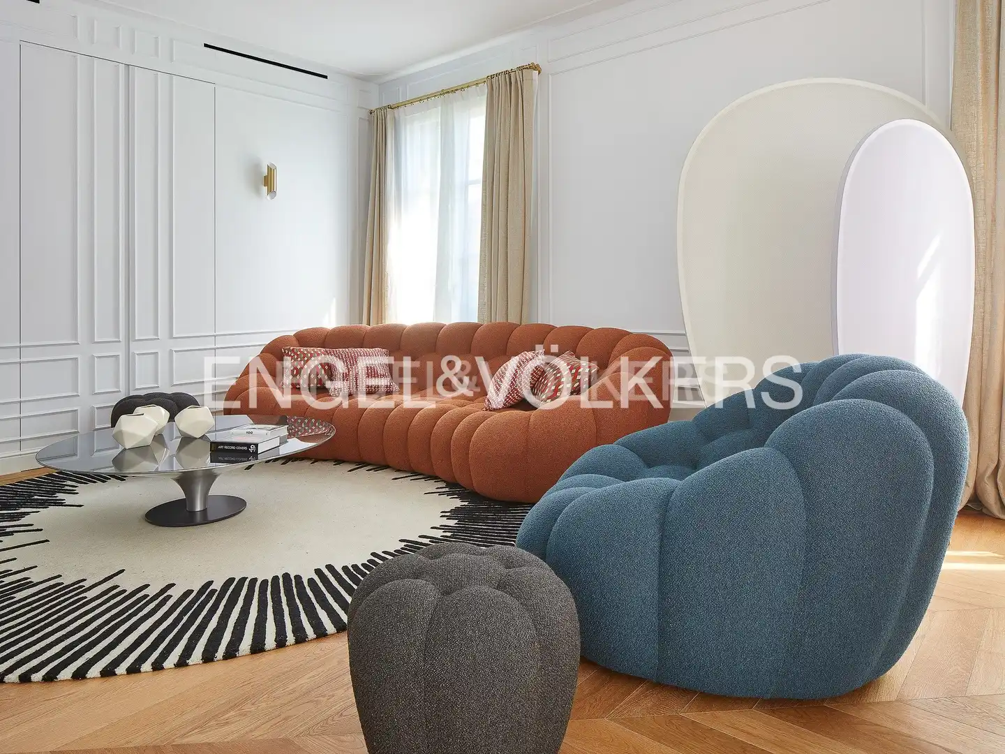 Living room of Attic for sale in Barcelona  with Air Conditioner, Heating and Parquet flooring