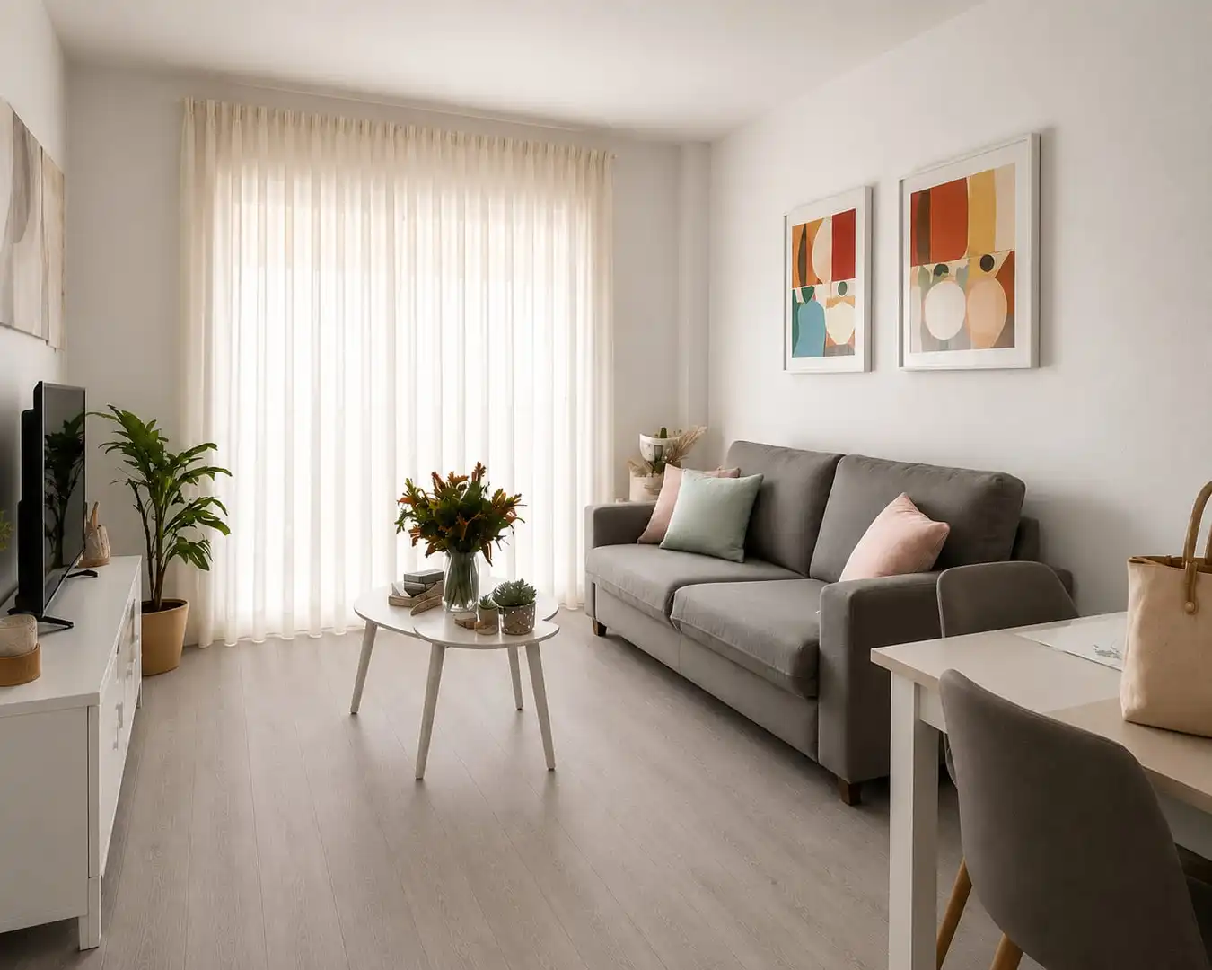 Wohnzimmer von Wohnung zum Verkauf in Barcelona mit Balkon