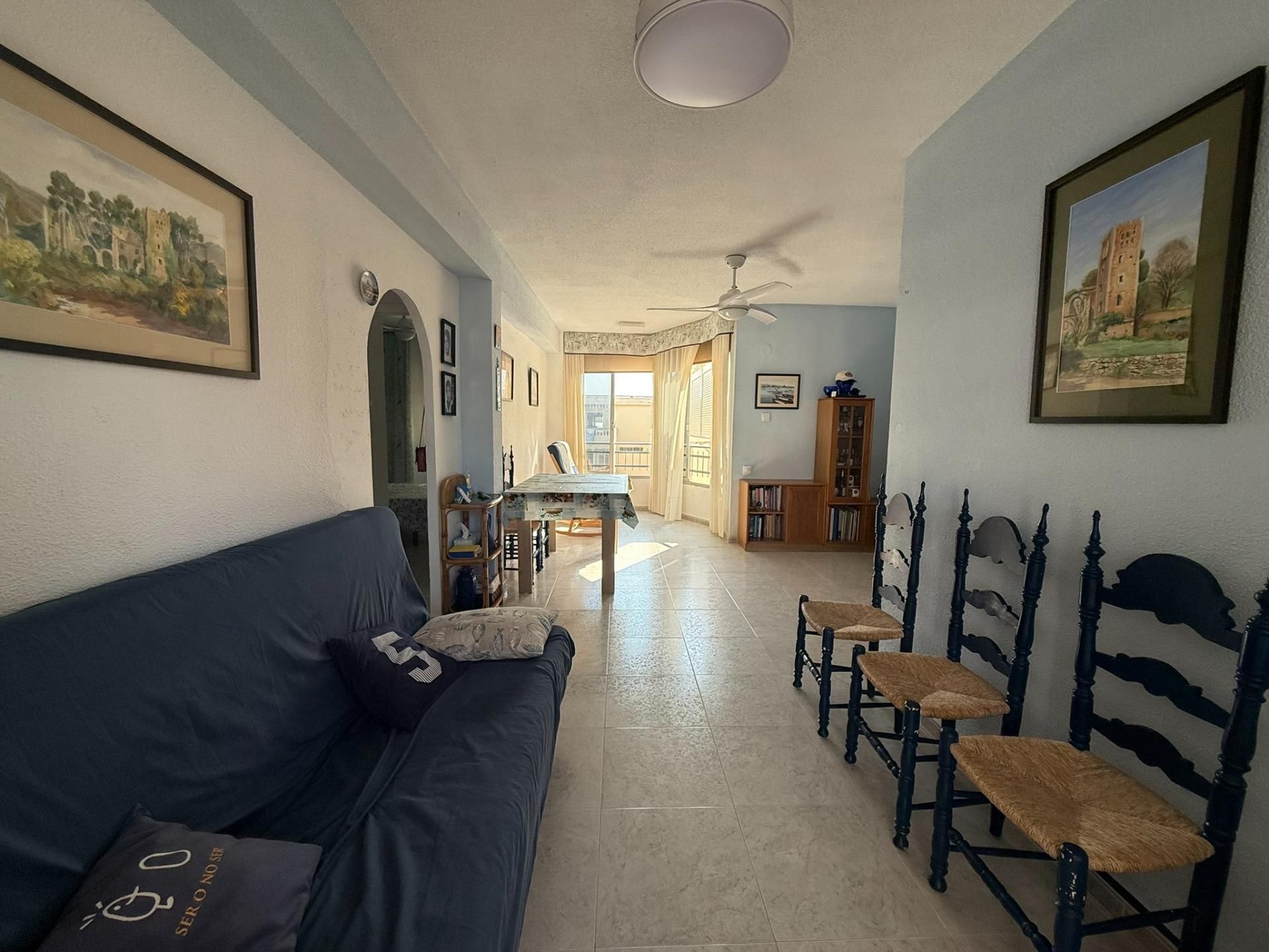 Sala de estar de Apartamento en venta en Tavernes de la Valldigna con Terraza