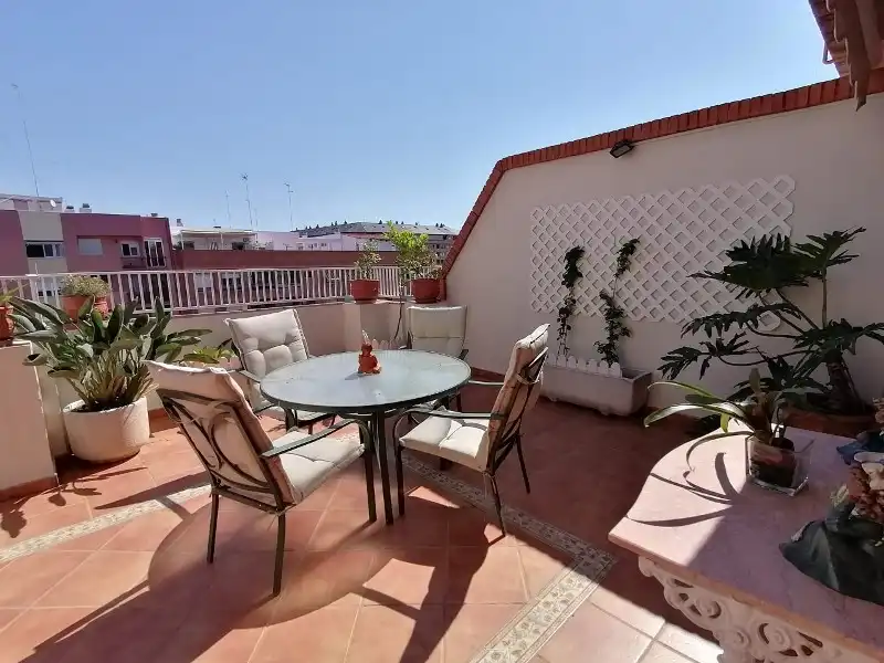 Terraza de Ático de alquiler en Valencia con Terraza y Amueblado