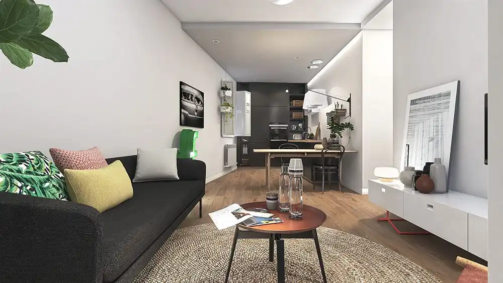 Living room of Flat for sale in Salamanca Capital  with Air Conditioner, Heating and Balcony