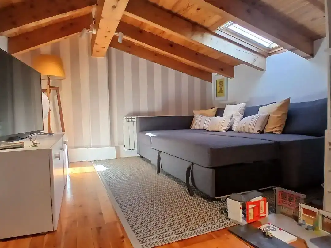 Living room of Duplexes for sale in Alp  with Parquet flooring, Storage room and Furnished