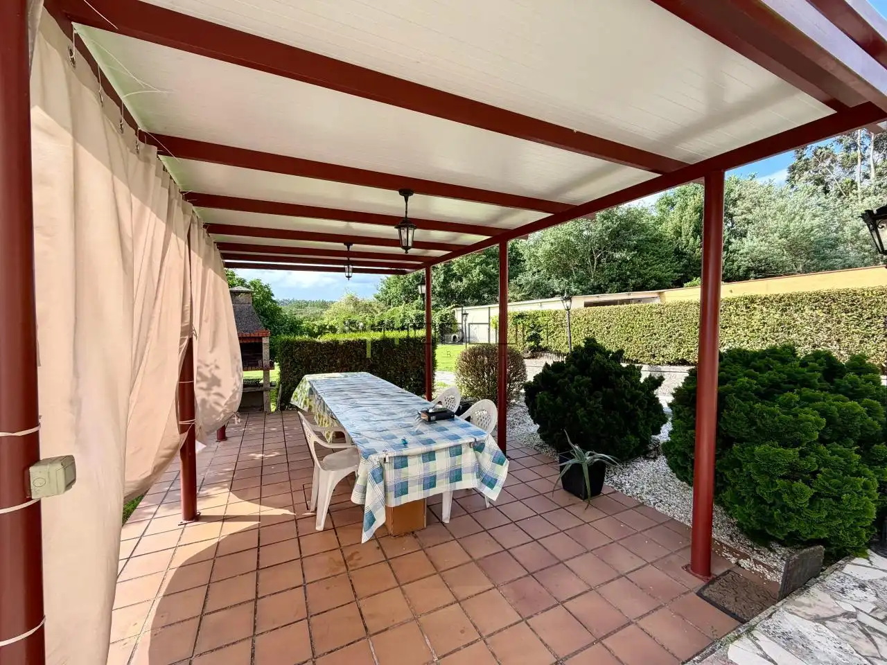 Terrassa de Casa o xalet en venda en Teo amb Calefacció, Jardí privat i Terrassa