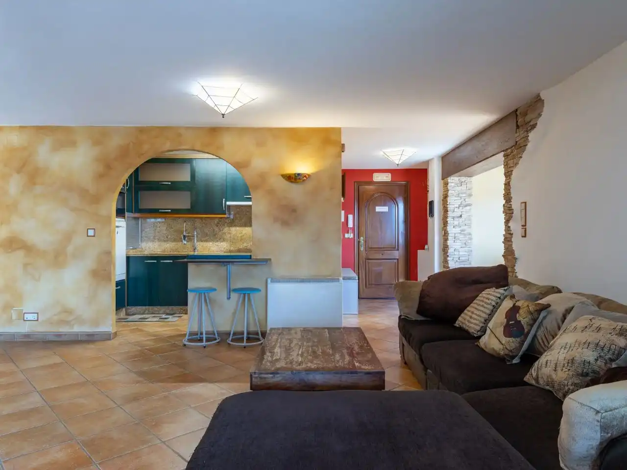 Living room of Attic for rent in Moaña, Pontevedra