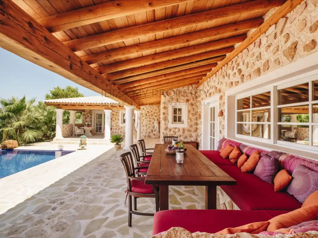 Terrassa de Casa o xalet de lloguer en Santa Eulària des Riu